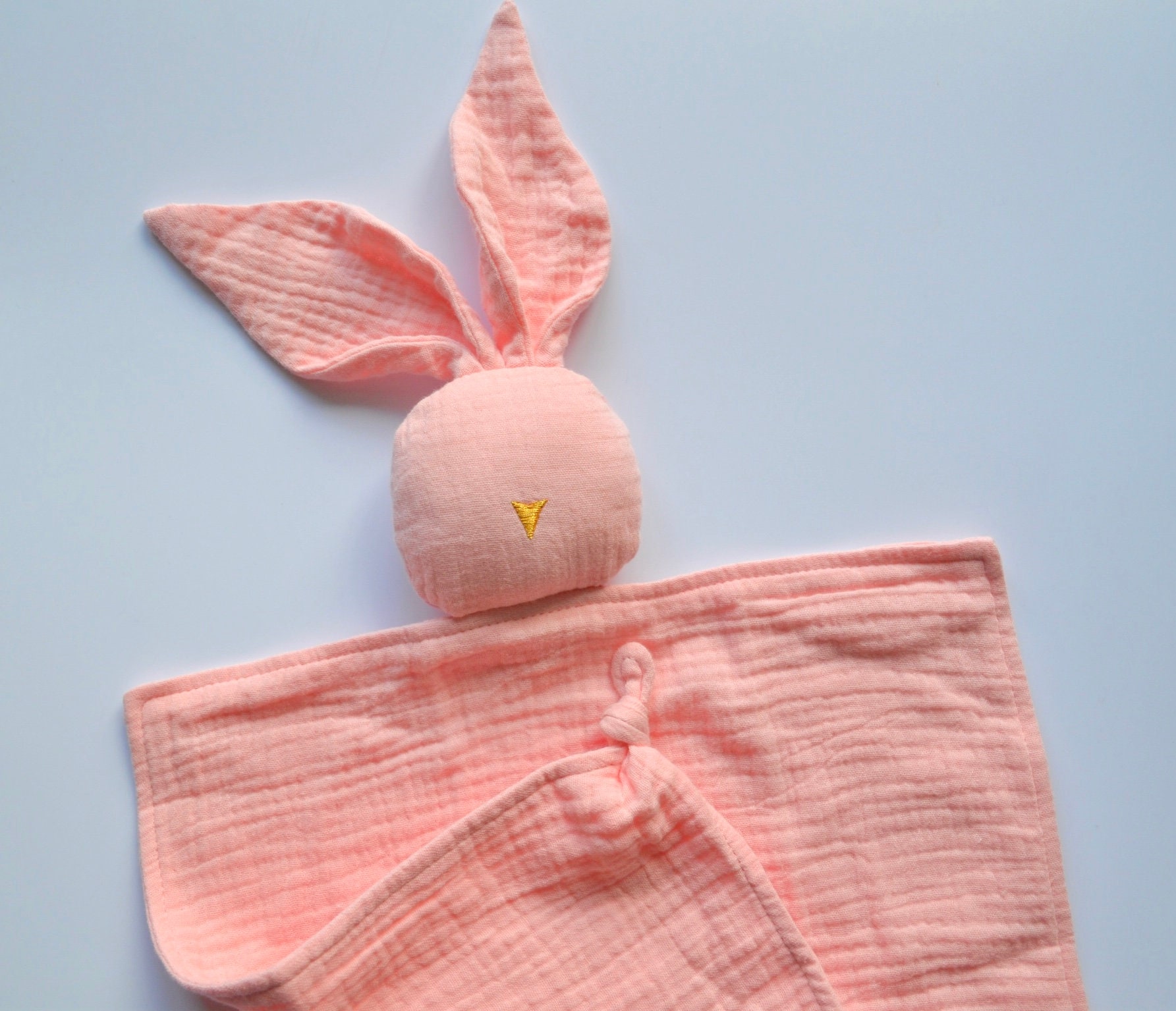 Pink Bunny Comforter Bunny Muslin Cotton Comforter Baby Etsy Canada