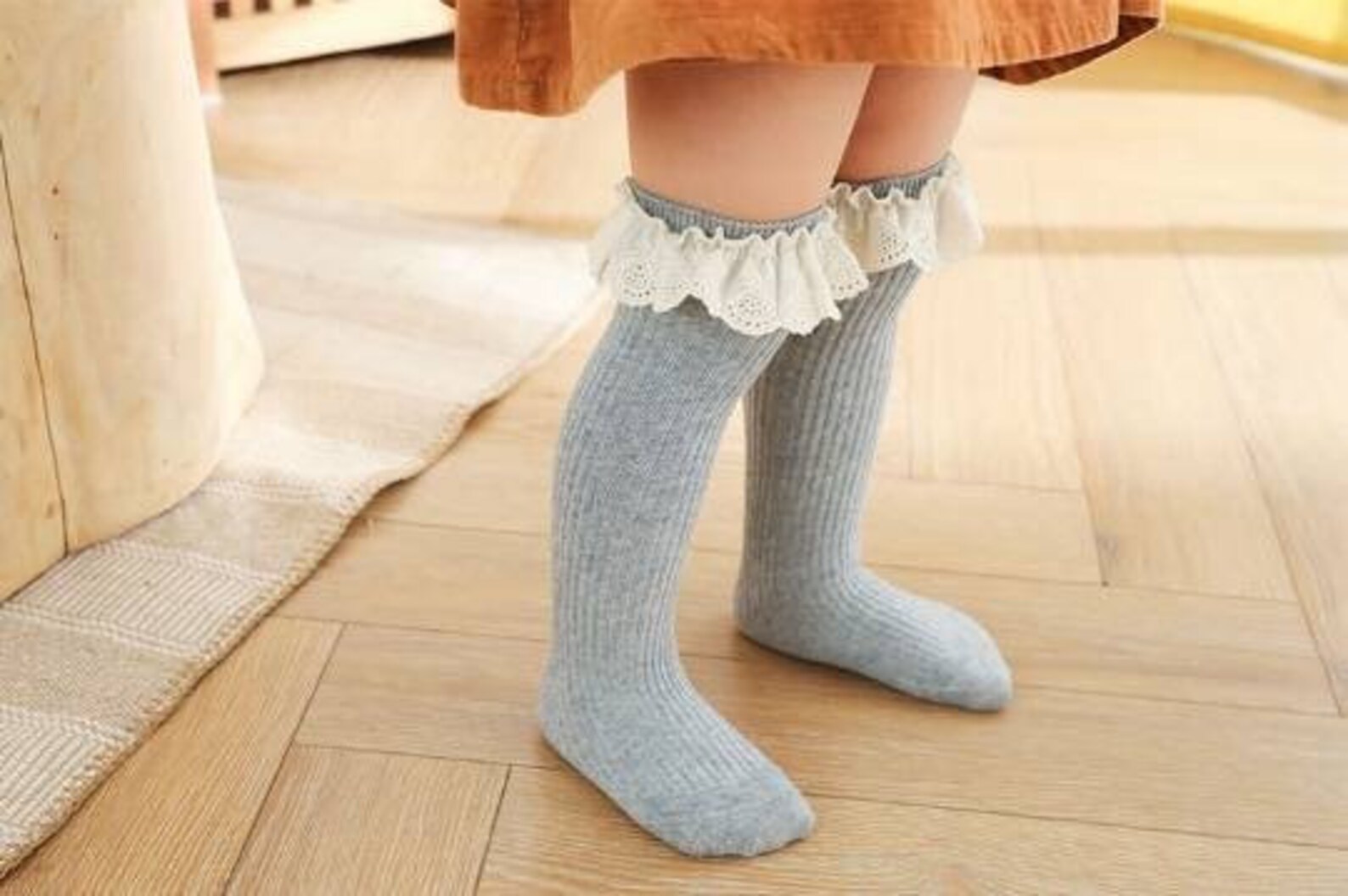 Baby Girl Knee High Socks Baby High Frilly Socks Stylish Girl Etsy UK