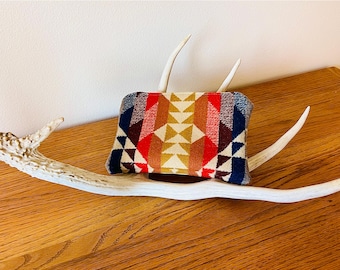 Pendleton® Wool fabric Toiletry Travel Pouch, Southwest Design Bag, Accessory Bag Cellphone Credit Cards
