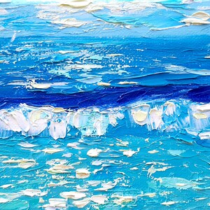 California Poppy Painting Seascape Original Art Impasto Oil Painting ...
