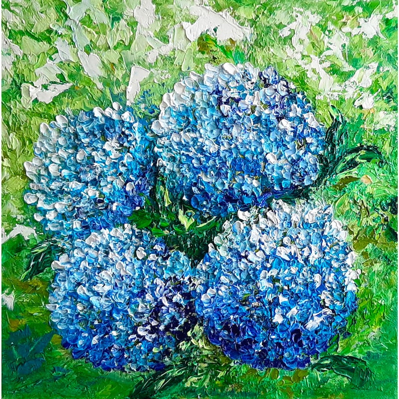 Hydrangea Painting Etsy