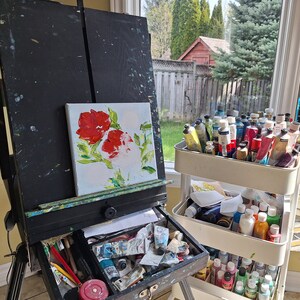 Wyoming Painting Poppy Original Art Impasto Oil Painting 12x16 Daisy ...
