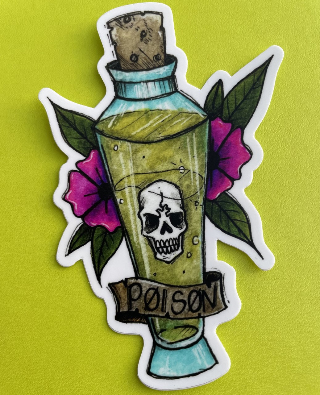 Poison bottle, image size:1037x1280