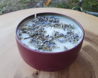 White Sage and Lavender Hand Poured Soy Candle - 8 oz.