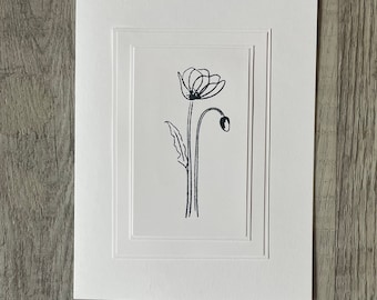 Handmade Poppy Greeting Cards - Stampin' Up! - Set of 2
