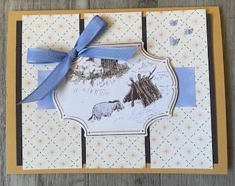 Stampin’ Up! Friendship Card- Eyeore- Winnie The Pooh- Greeting Card