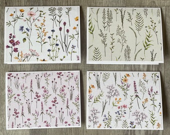 Handmade Stampin up Dainty Flowers Designer Series Paper Notecards With ...