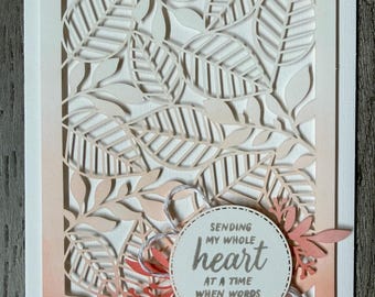 Sympathy Card- Thinking of You- Stampin' Up!- Greeting Card- Blank Card