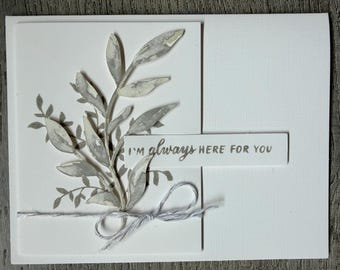 Thinking of You Card- Stampin' Up!- Greeting Card- Blank Card
