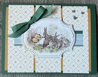 Stampin’ Up! Friendship Card- Winnie The Pooh- Rabbits- Greeting Card