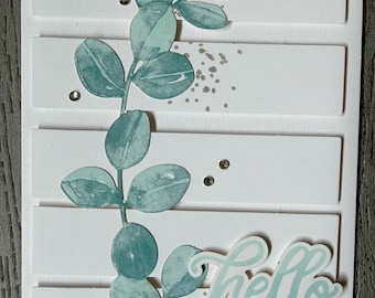Hello Friend Card - Feminine- Stampin' Up!- Greeting Card- Blank Card