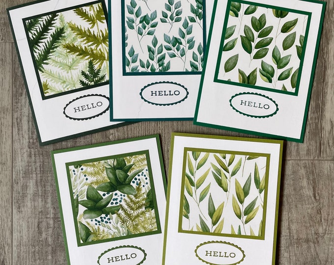 Handmade Cards Stampin Up Cards Set of 5 Cards Blank Cards Etsy