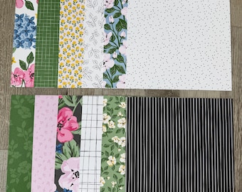 Lovely Garden Designer Series Paper: Stampin' Up! 6"x6" double-sided sheets, 12 sheets