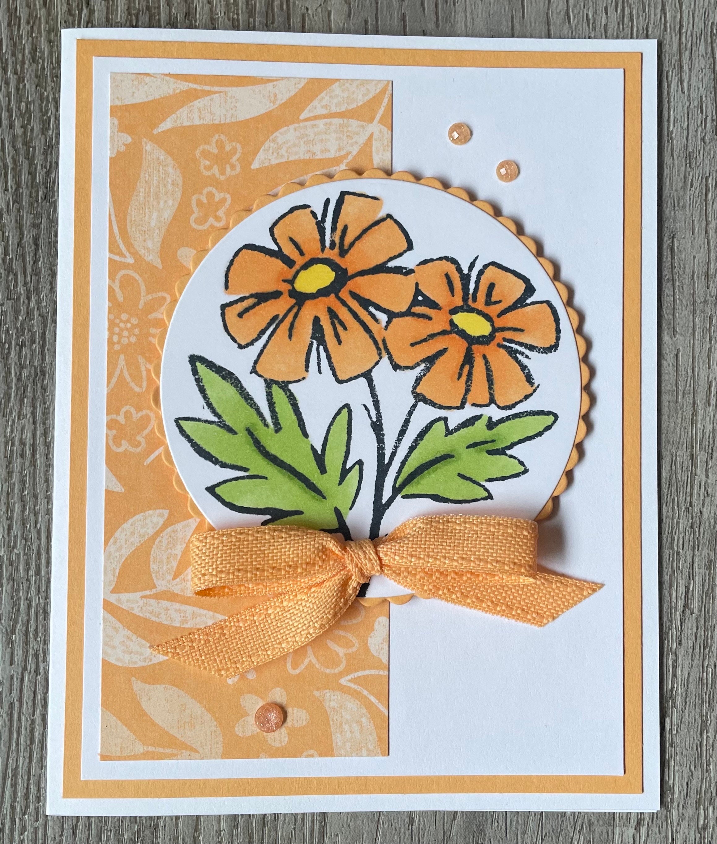 Handmade Floral Greeting Card: Stampin Up! Birthday, Thank You - Etsy