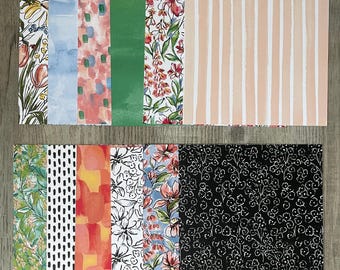 Stampin' Up! Mixed Media Florals Designer Series Paper Sampler: 6"x6" Double-Sided Sheets, 12 sheets