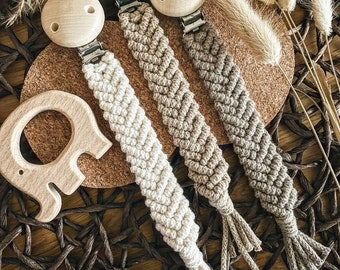 pacifier chain macrame
