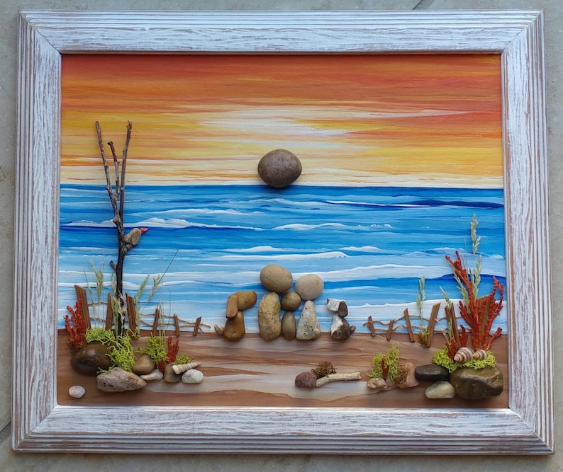 Pebble Art Pebble Art Family Beach Pebble Art Pebble Art Etsy