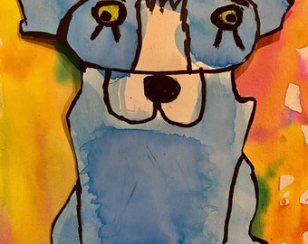 Blue Dog - You Make my World Colorful