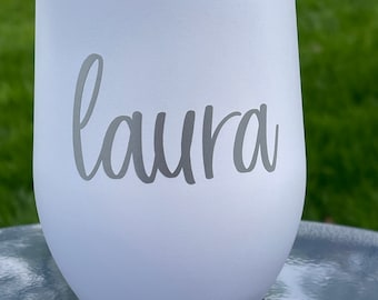 Personalized Wine Tumbler: Insulated Stainless Steel Travel Cup