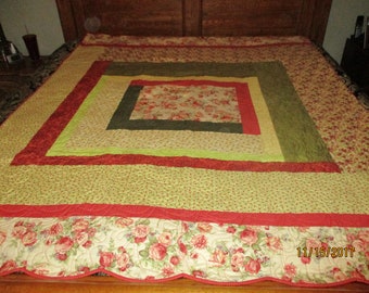 Charming Log Cabin Quilt