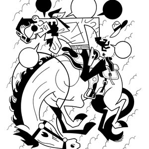 Right in the Neck - Ashley Holt Original Kunst
