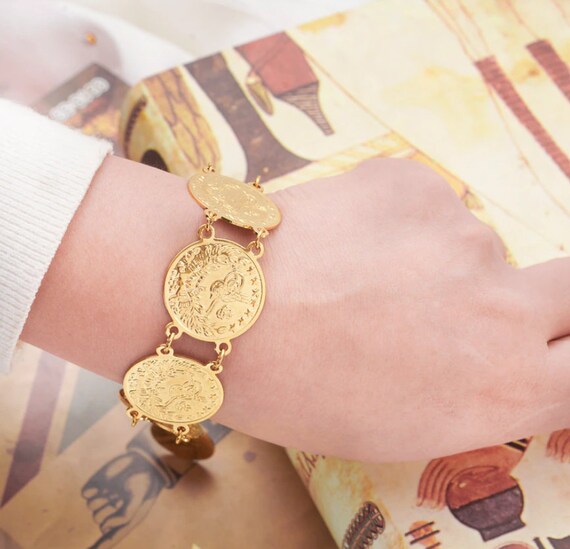 24K Gold Plated Dubai Bangles Bracelets Cuff Style french Etsy