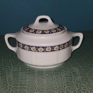 KPM Germany Sugar Bowl With Lid