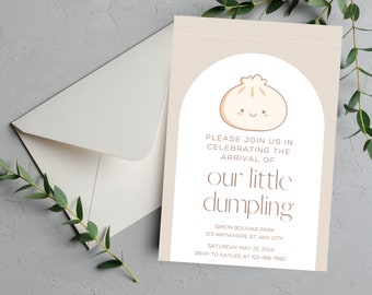 Little Dumpling Baby Shower - Bao Dumpling Baby Shower - Dim Sum Baby Shower - Baby Sprinkle
