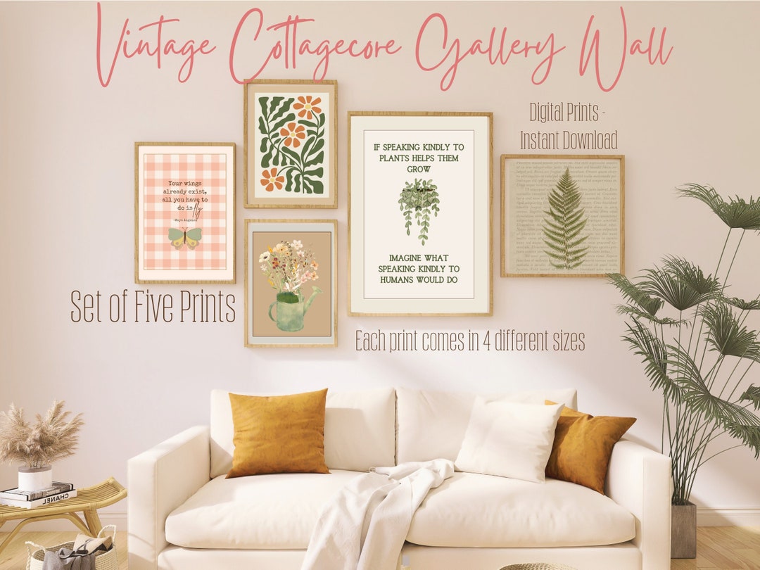 Printable Cottagecore Wall Art - Gallery Wall Set - Cottage Garden ...