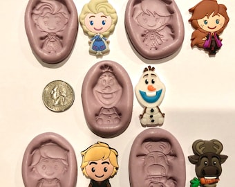 Frozen Character Silicone Molds