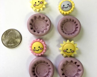 Happy Suns & Flowers Silicone Molds