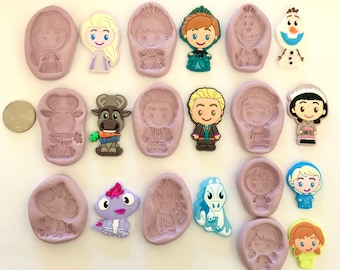 Frozen 2 Character Silicone Molds