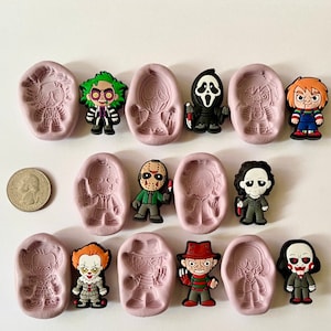 Cartoon Halloween/Horror Movie Bad Guys Silicone Molds