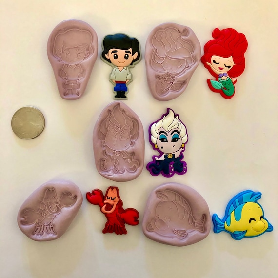 Little Mermaid Character Silicone Molds