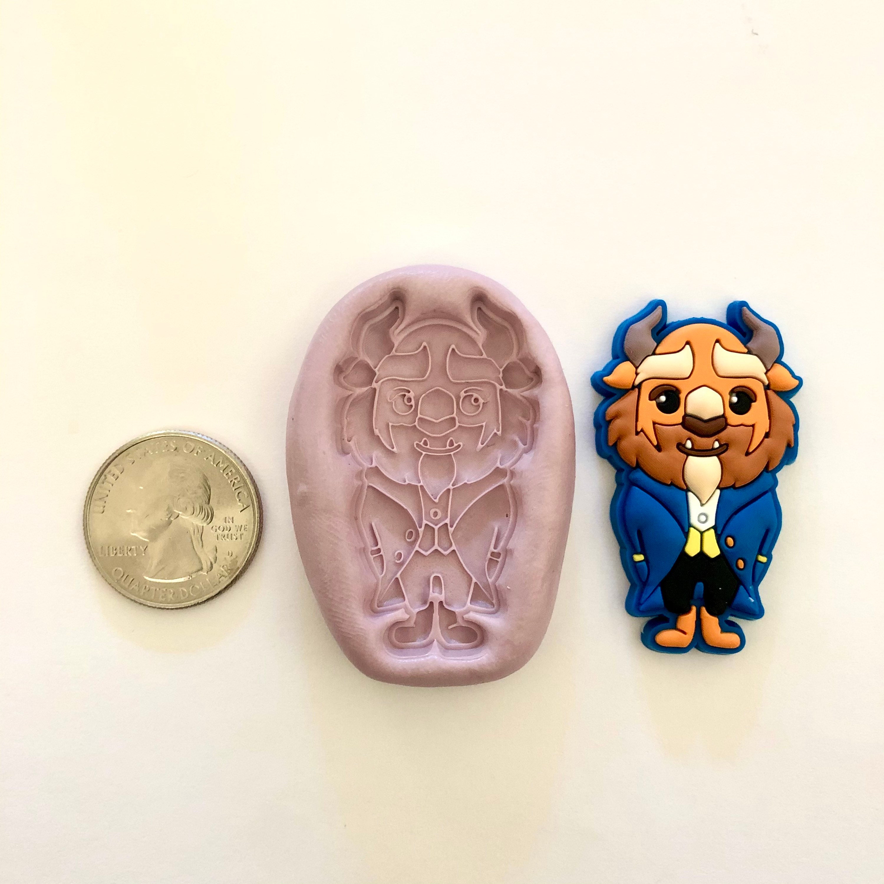 Beauty and the Beast Character Silicone Molds - Etsy