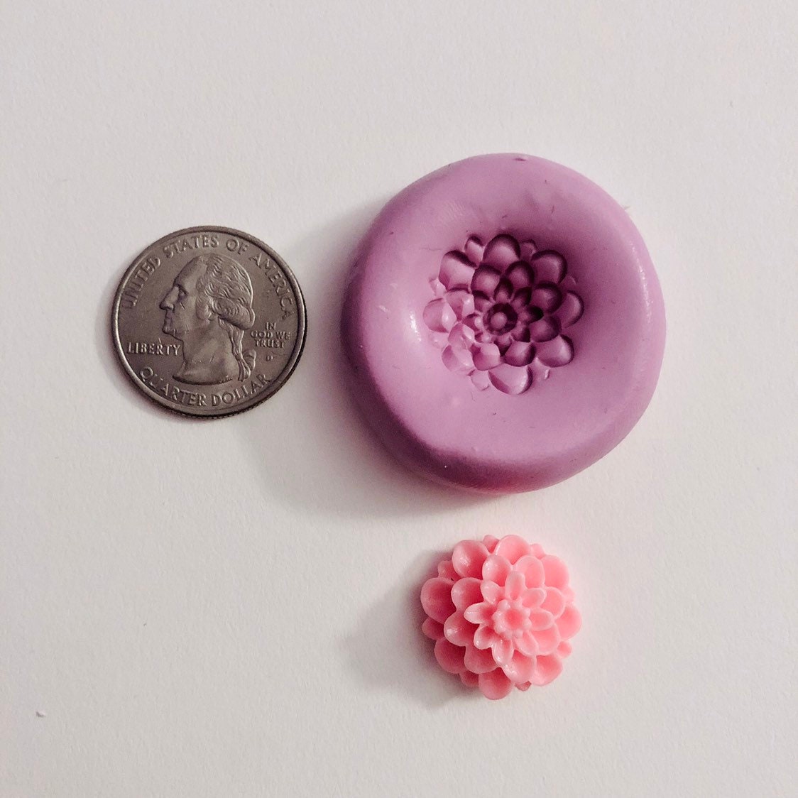Set of 4 Small Flowers Mold Etsy
