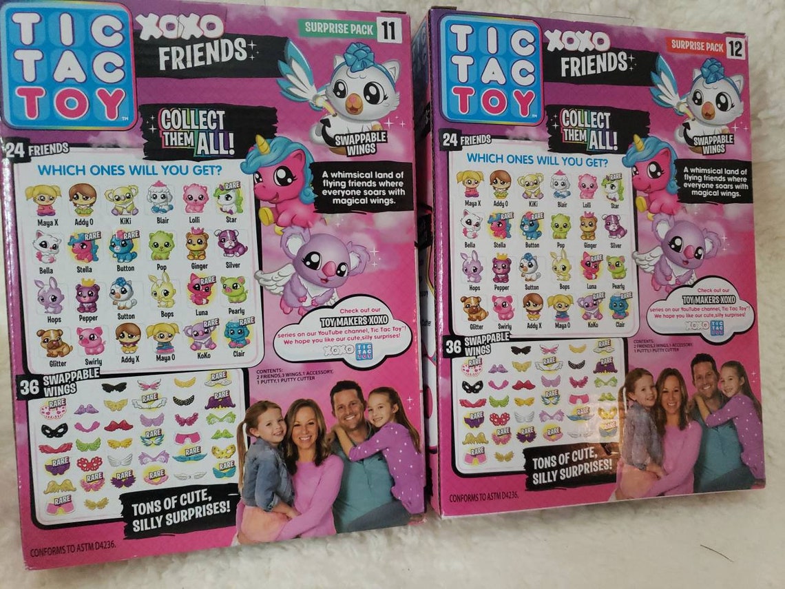 2 Tic Tac Toy XOXO Friends New Surprise Pack 11&12 Addy Maya Etsy