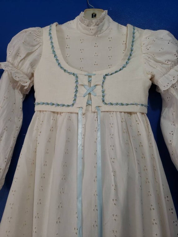 Vintage 1970'S dOrISSA of mIAMI lONG CREAM floral