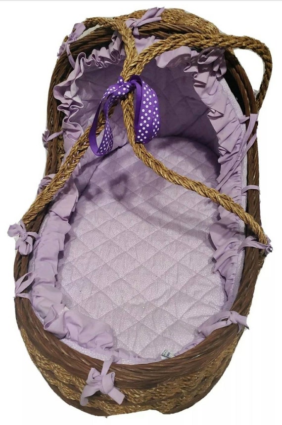 antique wicker bassinet mattress