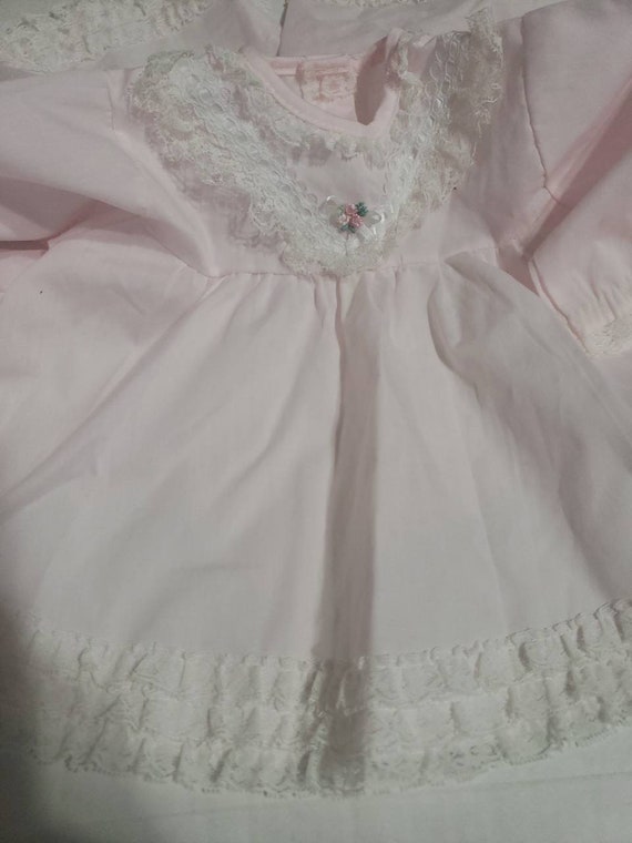 Alexis Ivory Satin Lace Trim Baby Girl Dress