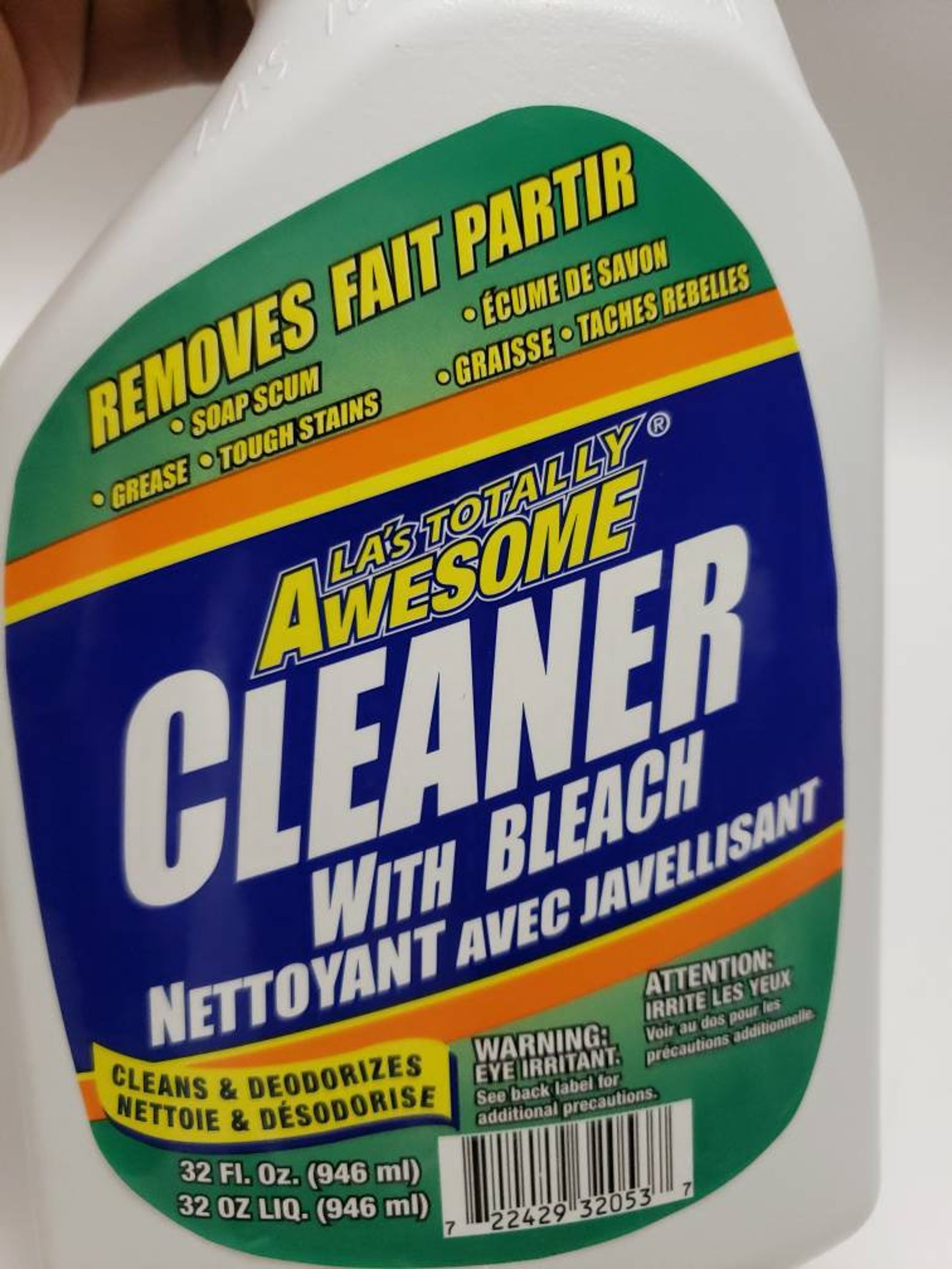 Bleach cleaner LA's TOTALLY AWESOME Cleaner w/Bleach 32oz Etsy