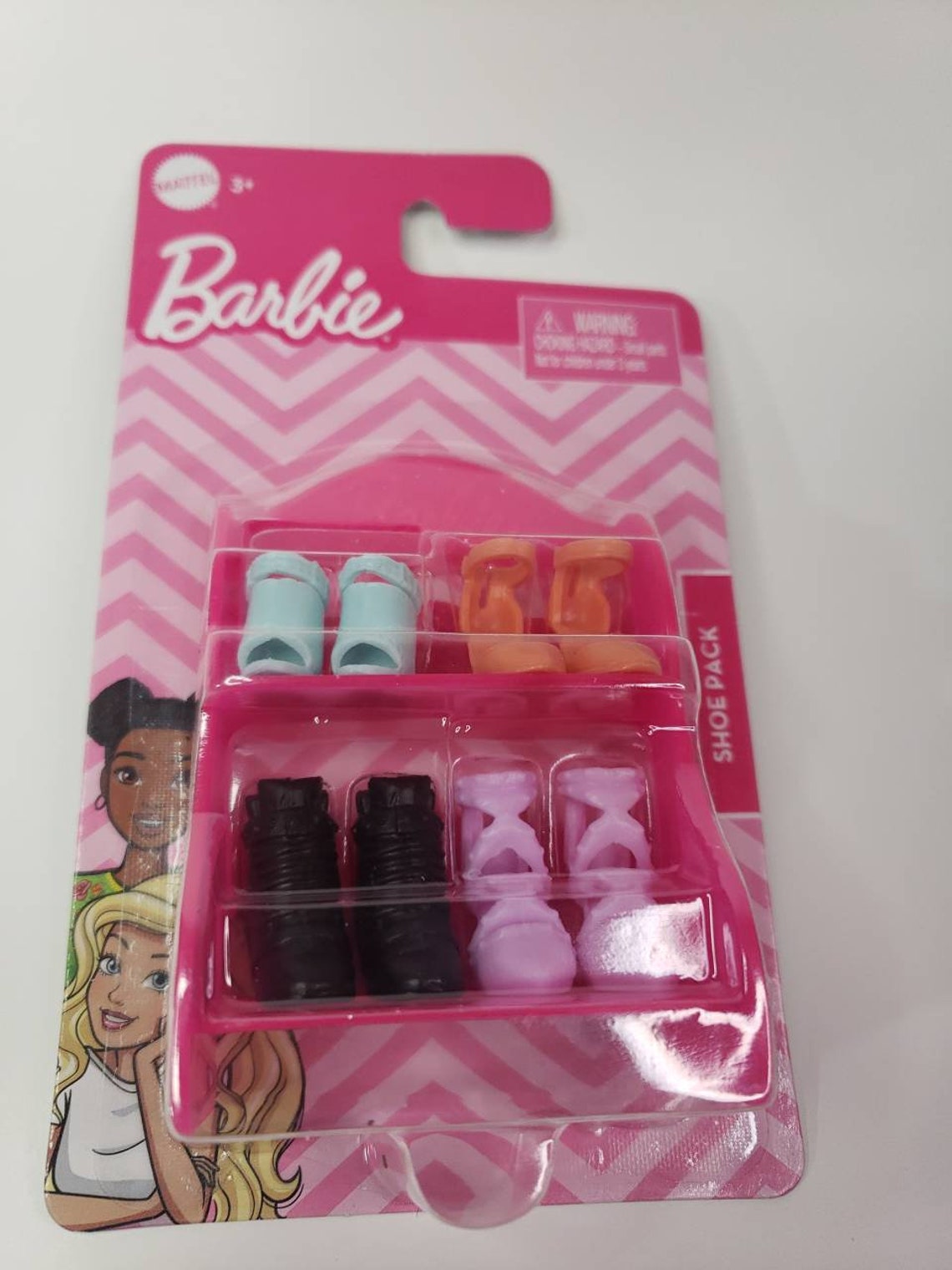 Barbie Doll Fashion Pack of Shoes 4 Pair Shoes and Shoe Shelf Etsy