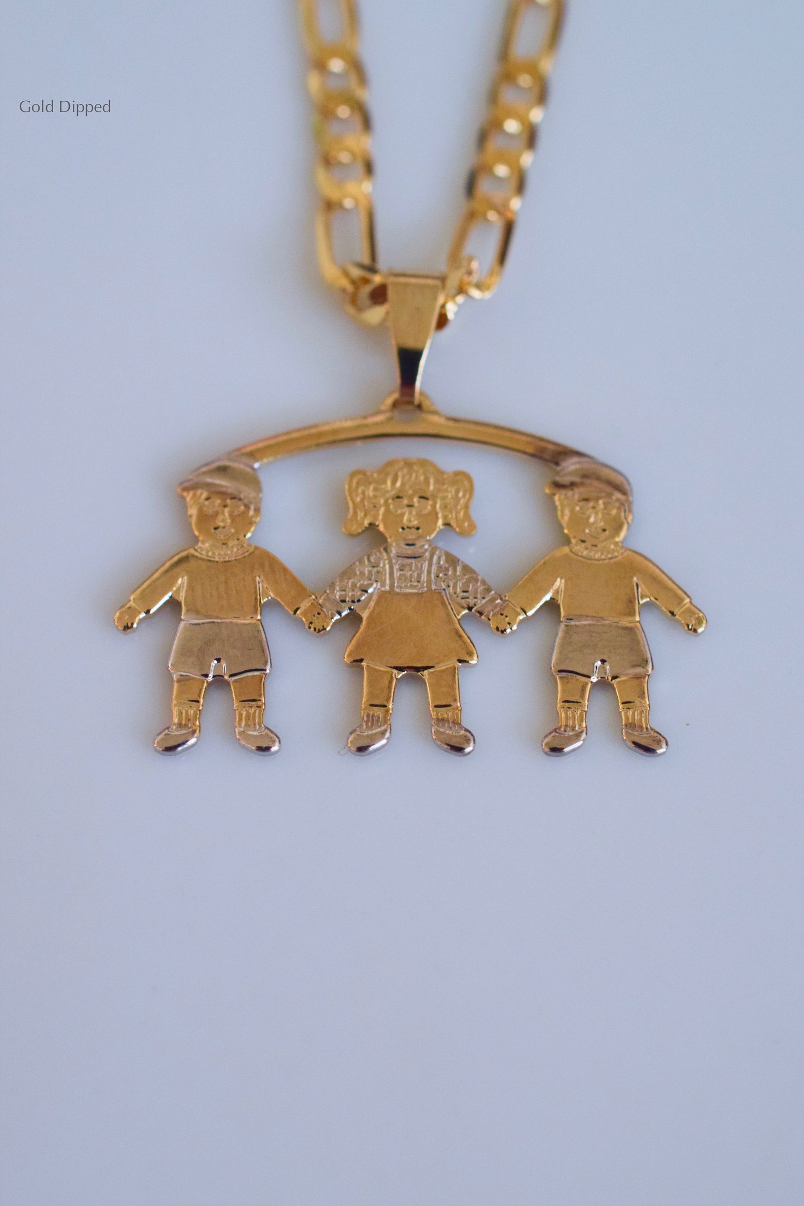 Bicolor Gold Plated Children Pendants Featuring 1 to 4 Etsy