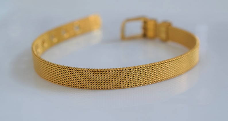 Gold Plated Diamond Inspired Clover Belt Style Bracelet Has Optional Matching Necklace And Earrings
