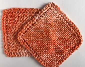 Baby Washcloth in Orange Smoothie