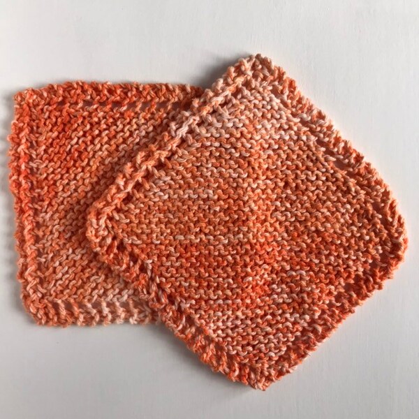 Baby Washcloth in Orange Smoothie