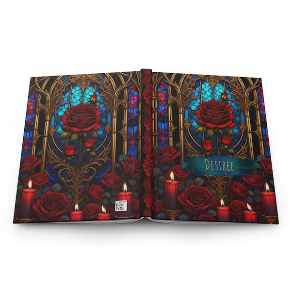 Romantic Gothic Journal :  Stained Glass Notebook  |  Rose Notebook  |  Beauty and the Beast Journal  |  Witchy Journal |  Rose Gifts