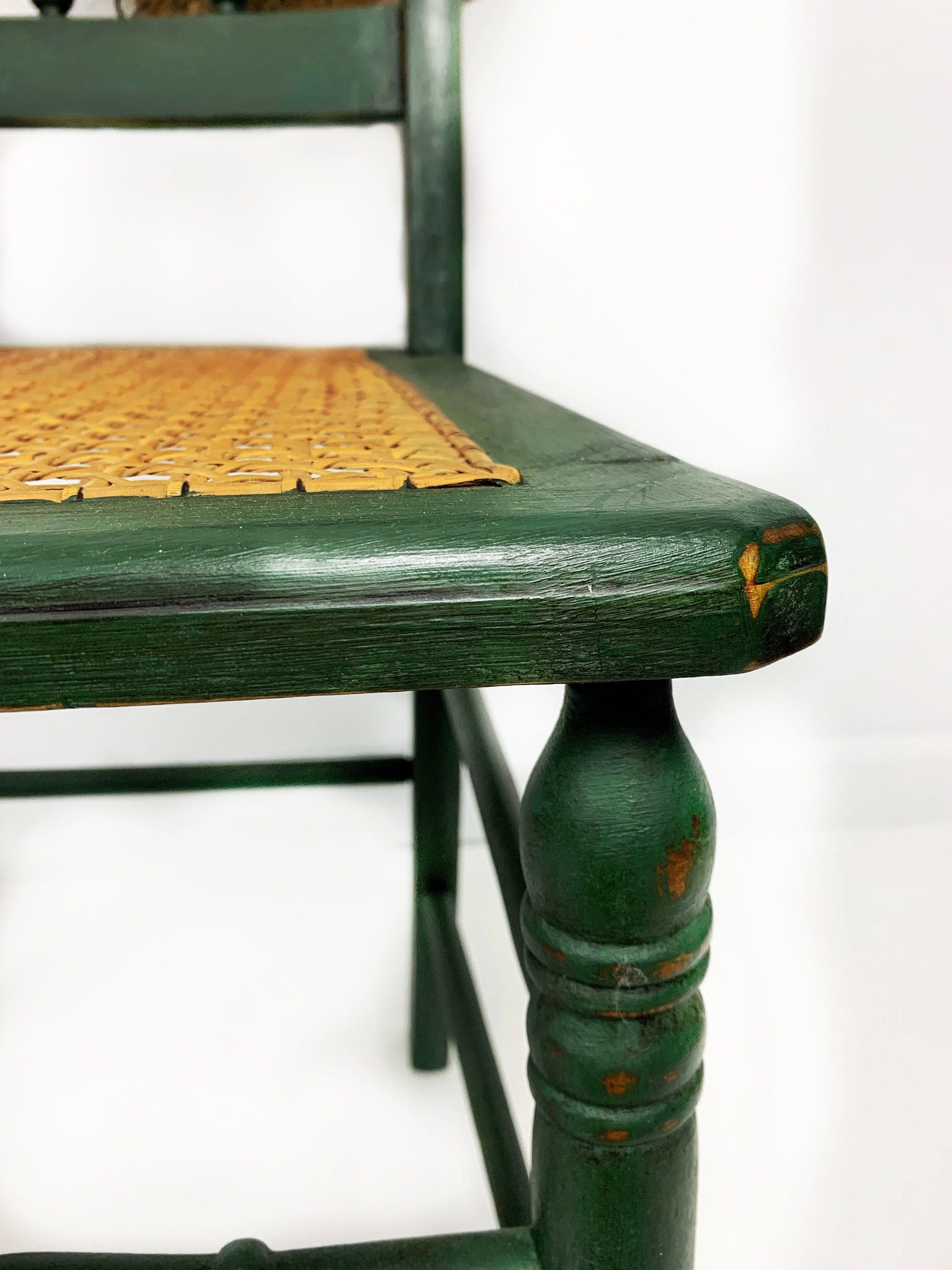 Antique Cane Chair Pair. Vintage Cane Chair Set. Wooden Etsy