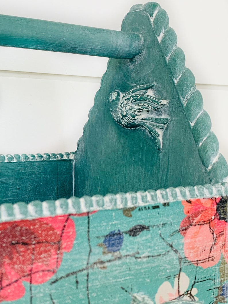 Hand Painted Garden Box. Decorative Planter. Craft Art Etsy