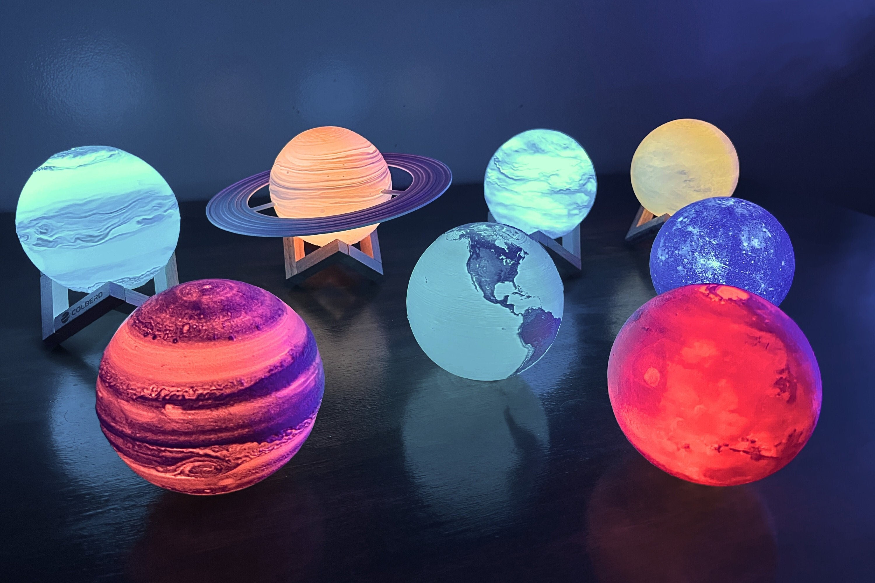 Paint Your Own Moon Lamp Kit, Cool DIY 3D Space Moon Night Light